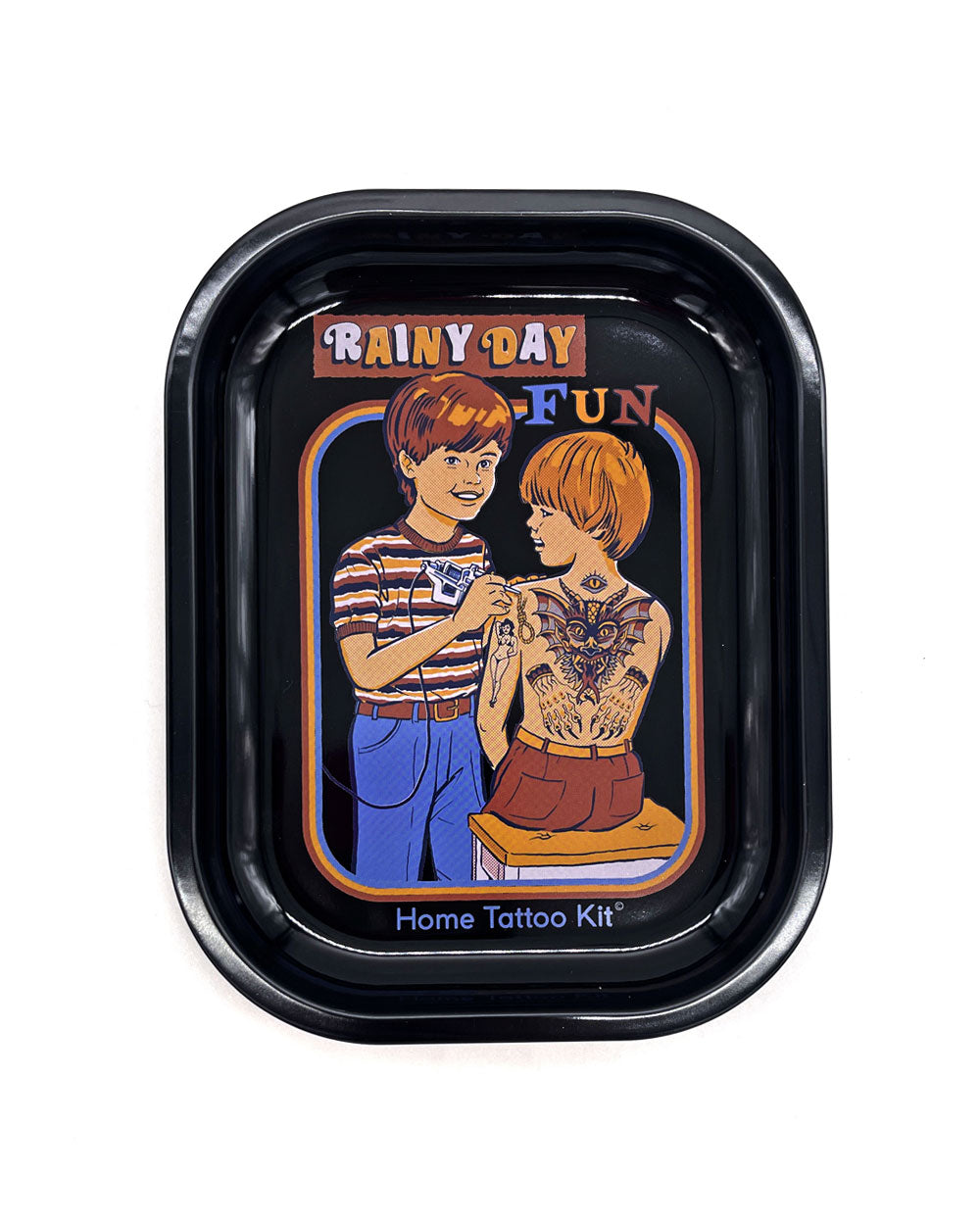 Rainy Day Fun (Home Tattoos) All-Purpose Tray-Steven Rhodes-Strange Ways