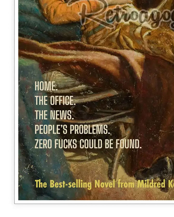 All Out Of Fucks To Give Art Print (12" x 18")-Retro-a-go-go!-Strange Ways