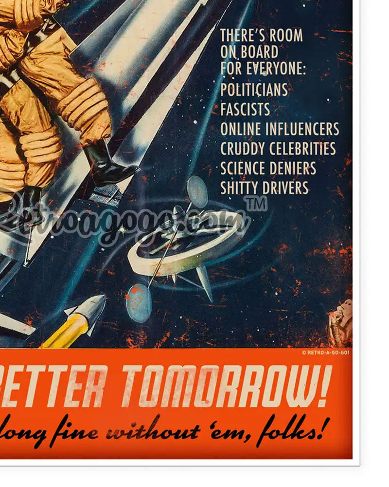 Save Earth! Art Print (12" x 18")-Retro-a-go-go!-Strange Ways