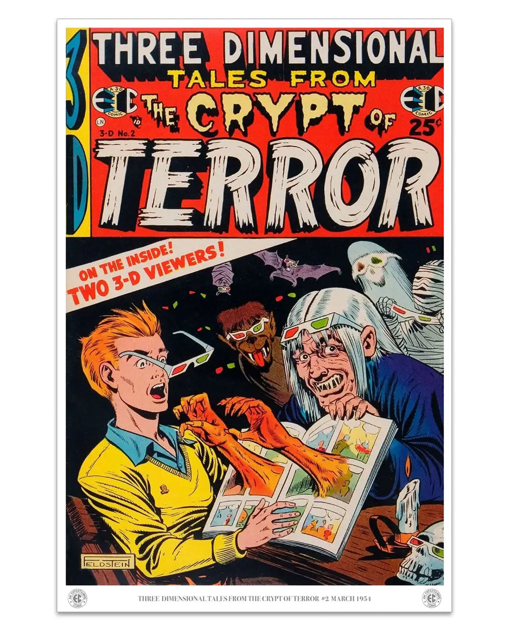 EC Comics Tales From The Crypt Of Terror Art Print (12" x 18")-Retro-a-go-go!-Strange Ways
