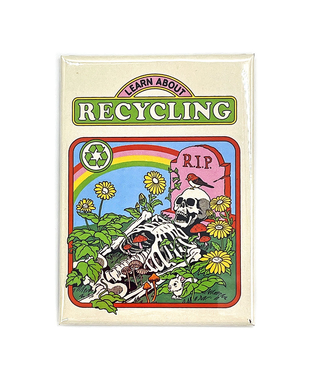 Learn About Recycling Skeleton Magnet-Steven Rhodes-Strange Ways