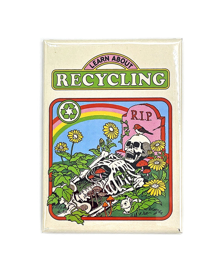 Learn About Recycling Skeleton Magnet-Steven Rhodes-Strange Ways