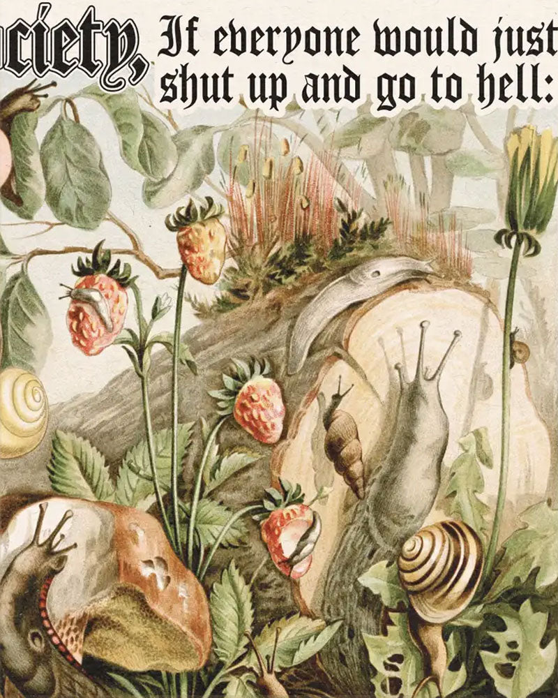 Society Risograph Art Print (11" x 17")-Arcane Bullshit-Strange Ways