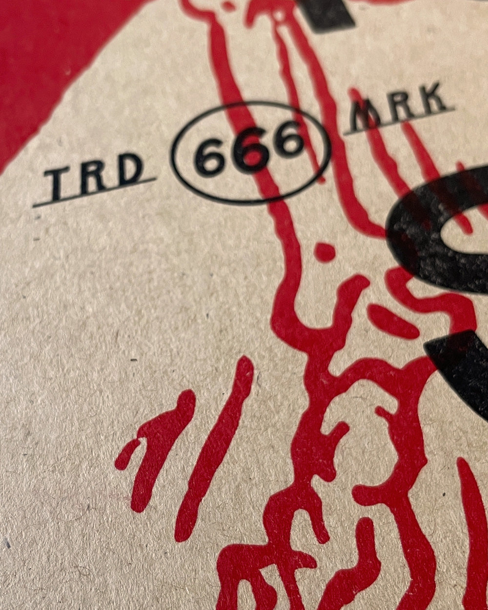 Not Today Satan Risograph Art Print (11" x 17")-Risotopia-Strange Ways