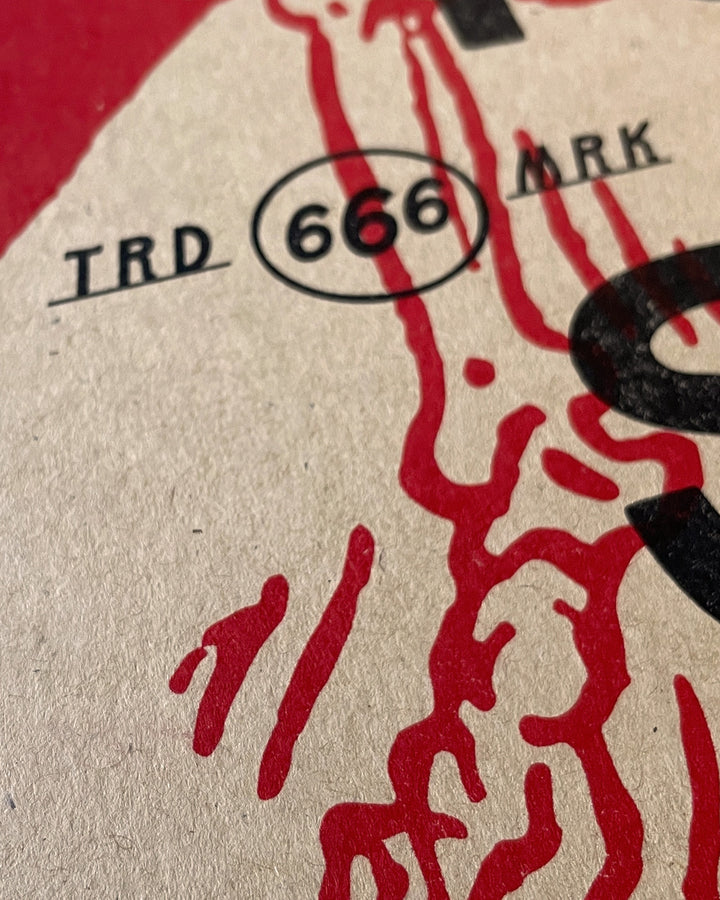 Not Today Satan Risograph Art Print (11" x 17")-Risotopia-Strange Ways