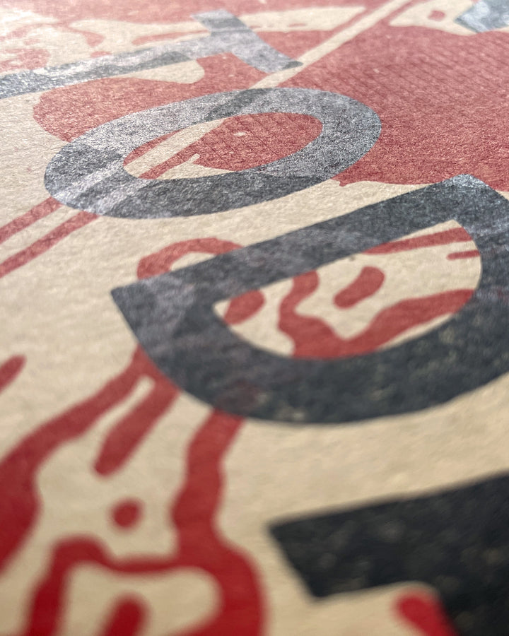 Not Today Satan Risograph Art Print (11" x 17")-Risotopia-Strange Ways