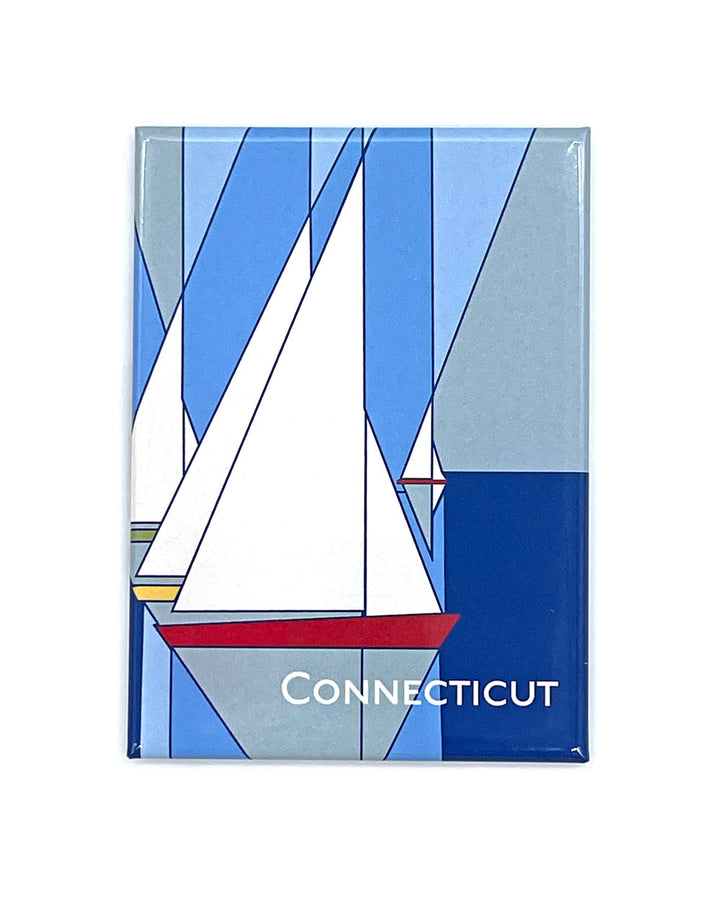 Connecticut Sailboats Magnet-Fridgedoor-Strange Ways