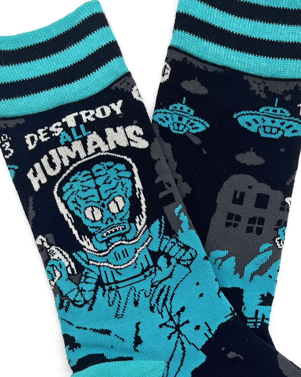 Destroy All Humans Alien Socks-FootClothes-Strange Ways