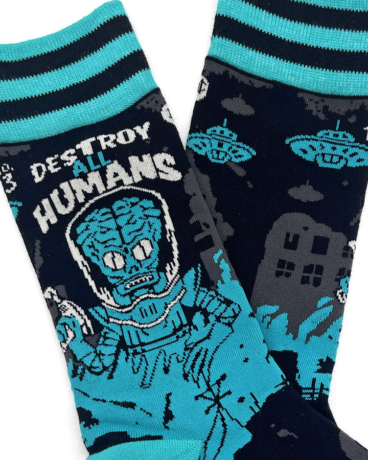 Destroy All Humans Alien Socks-FootClothes-Strange Ways