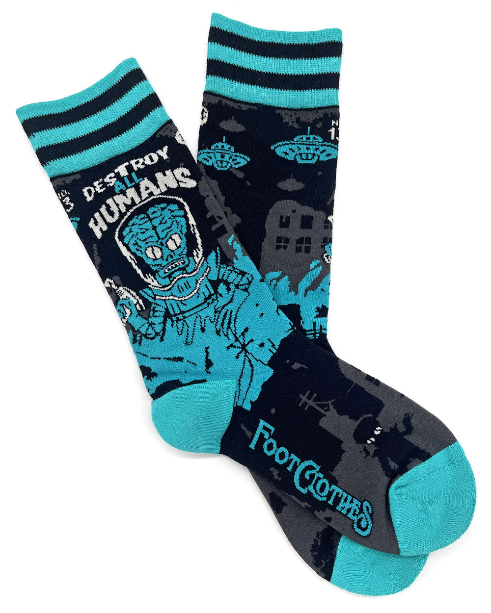 Destroy All Humans Alien Socks-FootClothes-Strange Ways