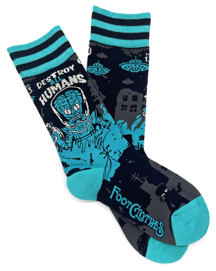 Destroy All Humans Alien Socks-FootClothes-Strange Ways