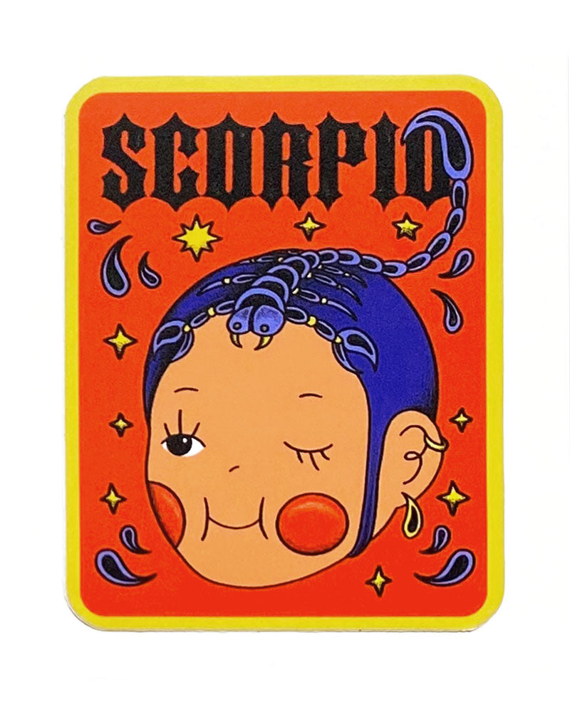 Scorpio Baby Zodiac Sticker-Ren-O-Graphics-Strange Ways