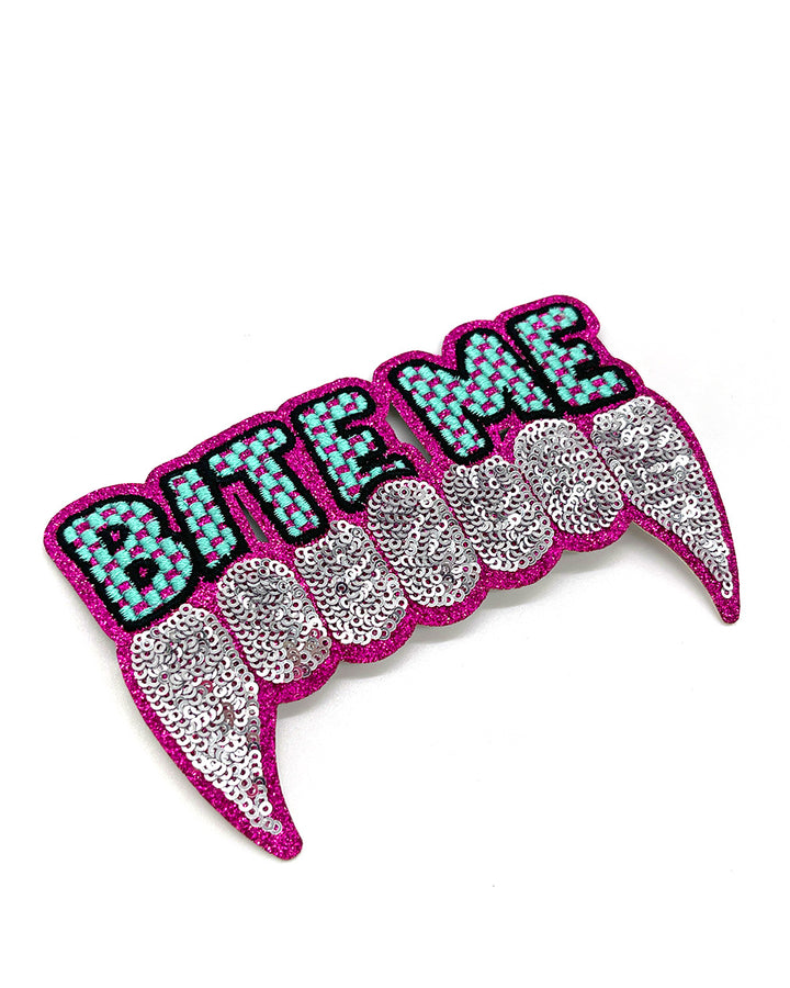 Bite Me Vampire Sequin Patch-ABLNco-Strange Ways