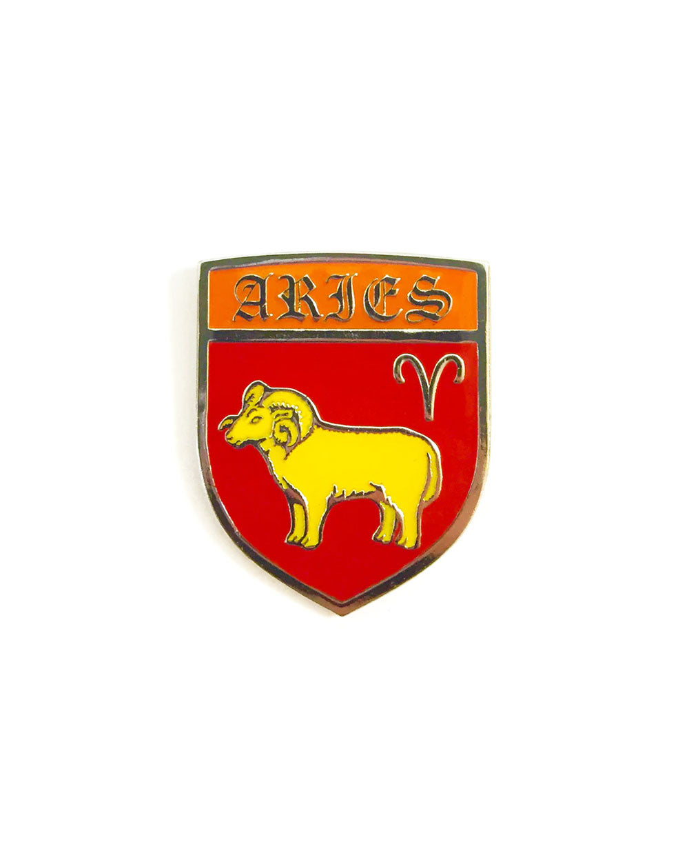 Aries Shield Zodiac Pin