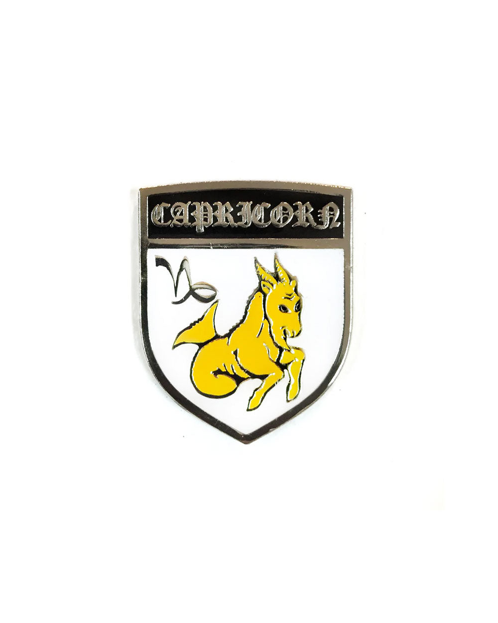 Capricorn Shield Zodiac Pin-GOBLINKO-Strange Ways