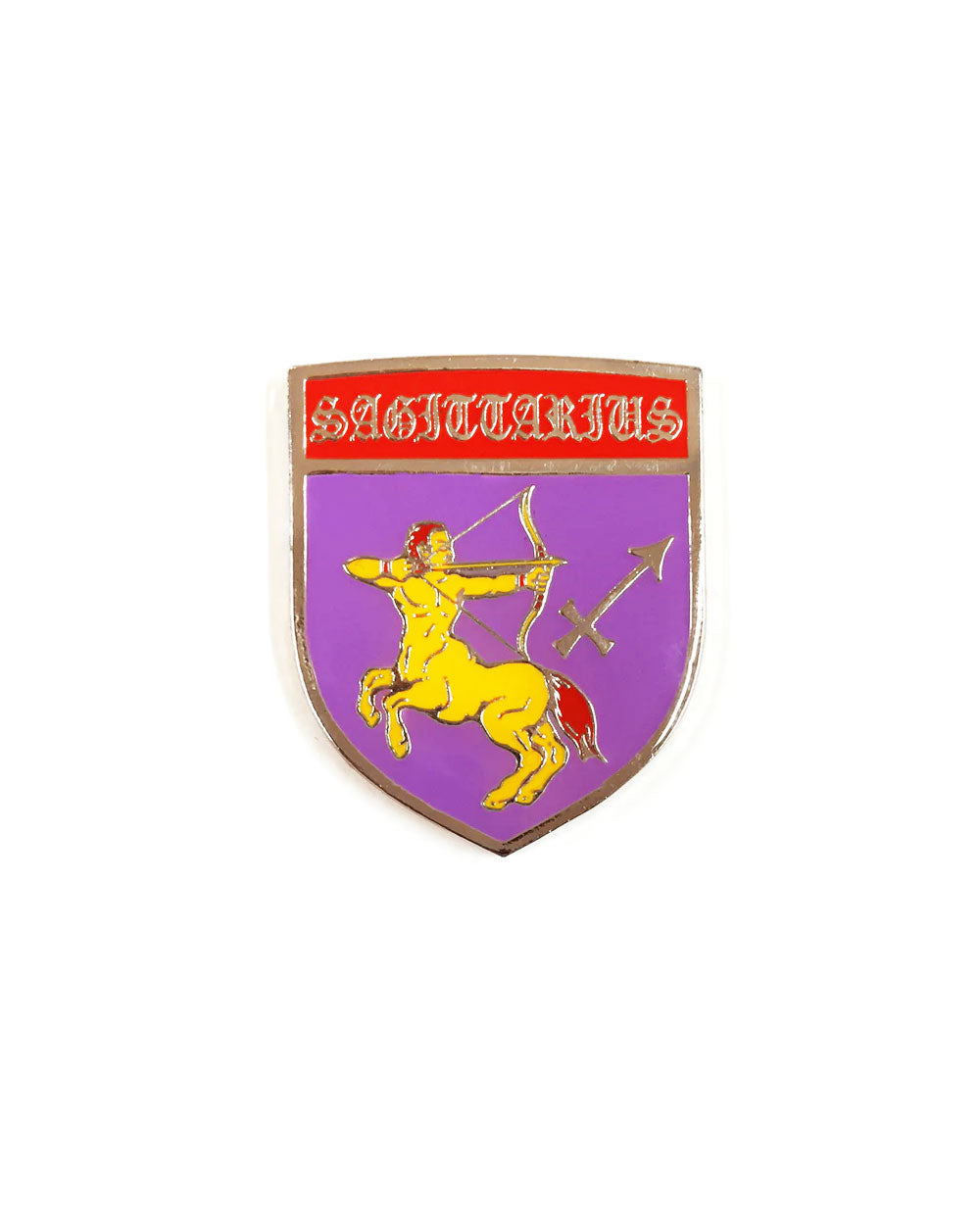 Sagittarius Shield Zodiac Pin-GOBLINKO-Strange Ways
