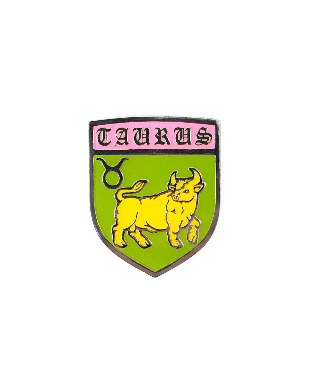 Taurus Shield Zodiac Pin-GOBLINKO-Strange Ways