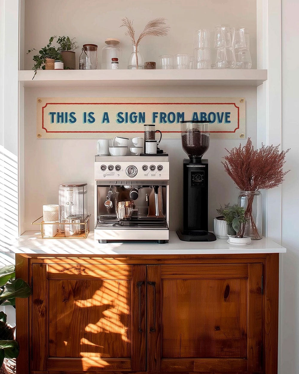 This Is A Sign From Above Felt Banner-Benoit's Design Co.-Strange Ways