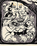 Hygge Dinner Party Signed Art Print (7" x 10")-Cat Coven-Strange Ways