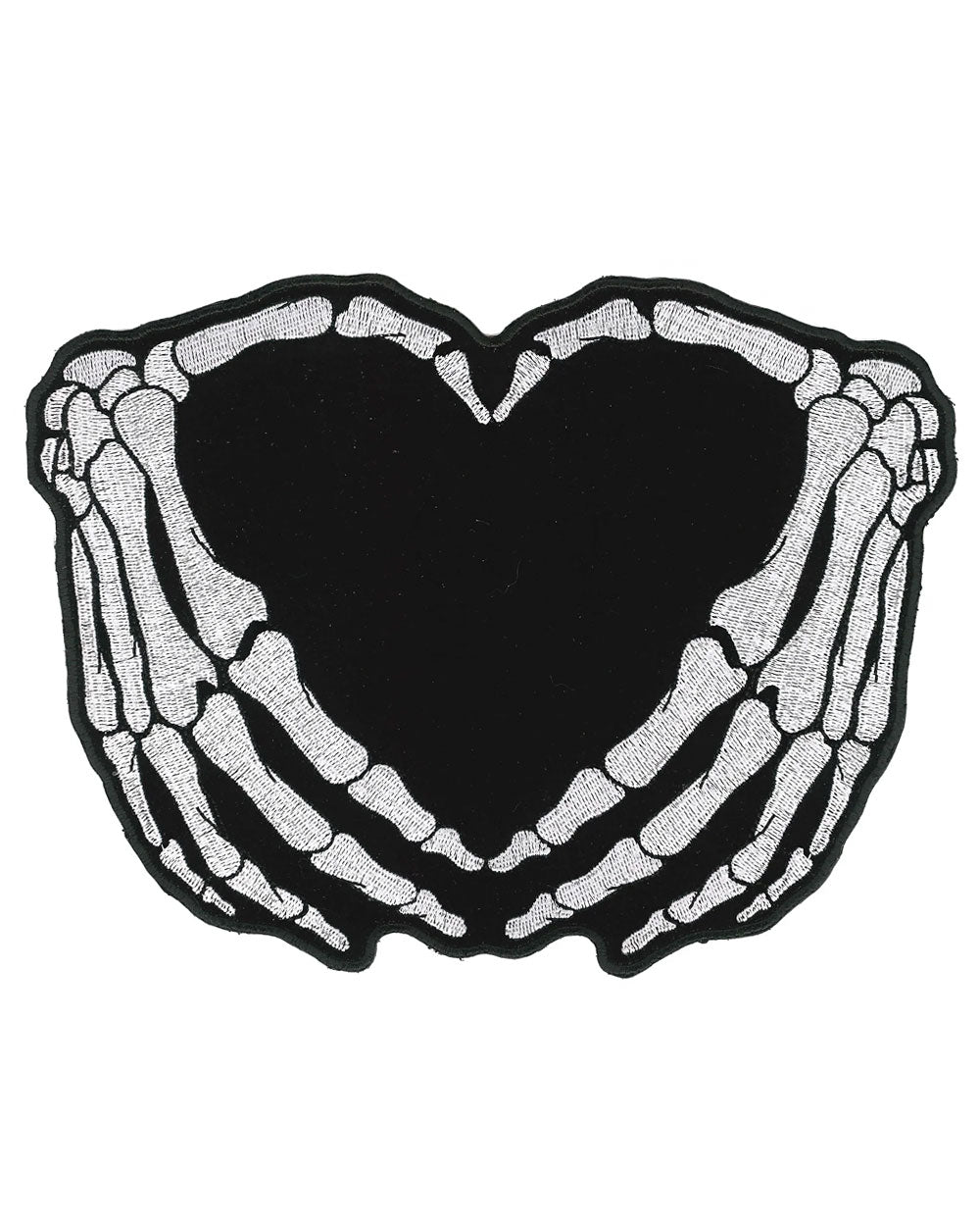 Skeleton Hearts Hands Large Patch-Hot Leathers-Strange Ways