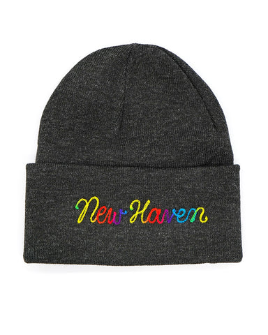 New Haven Rainbow Chainstitched Ski Beanie (Limited Edition)