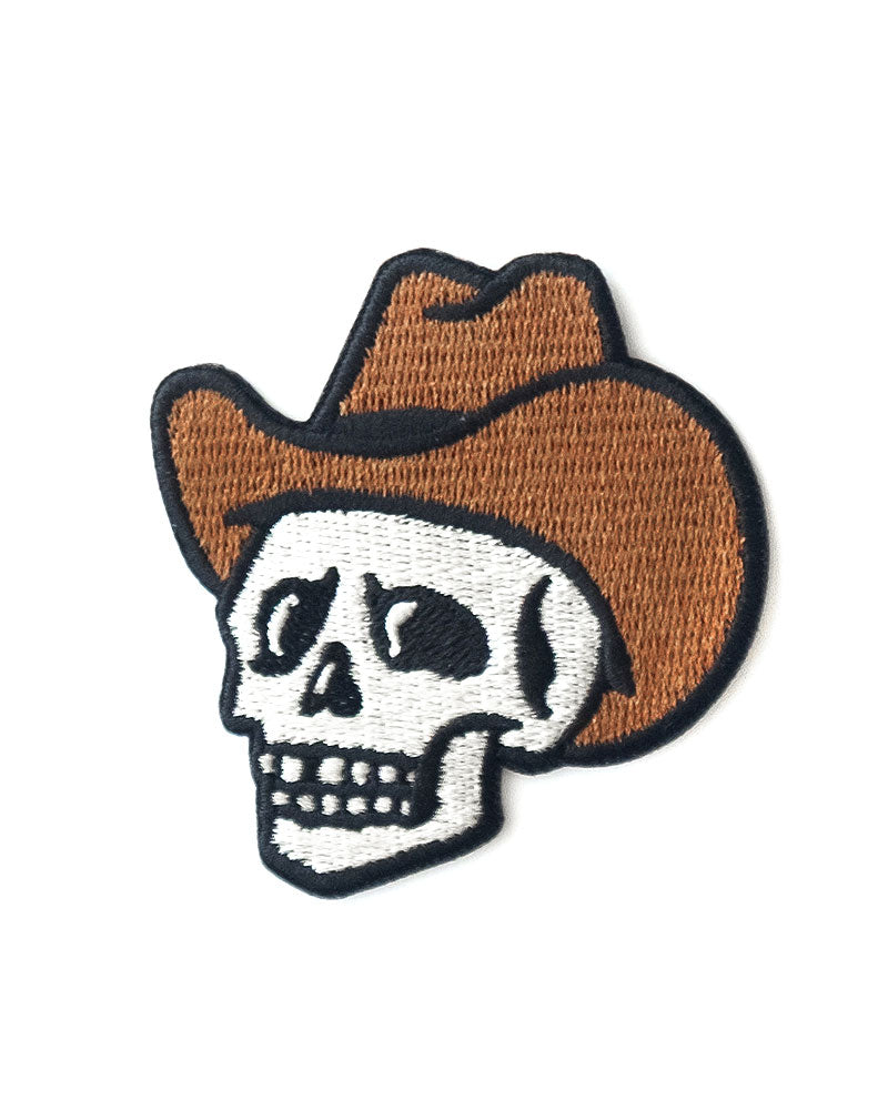Skull Cowboy Patch-Union Made-Strange Ways