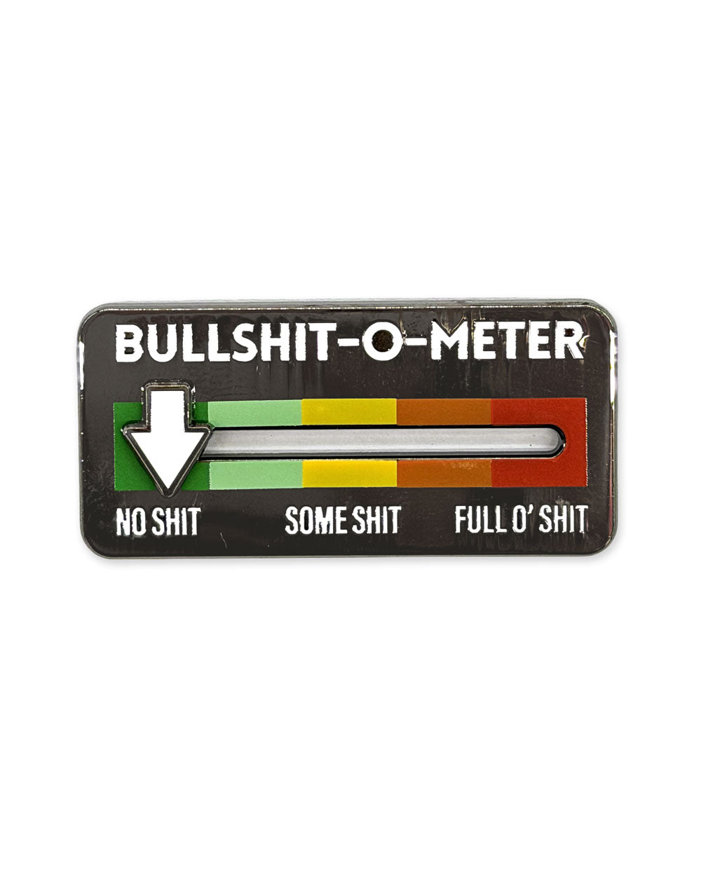 Bullshit-O-Meter Sliding Pin