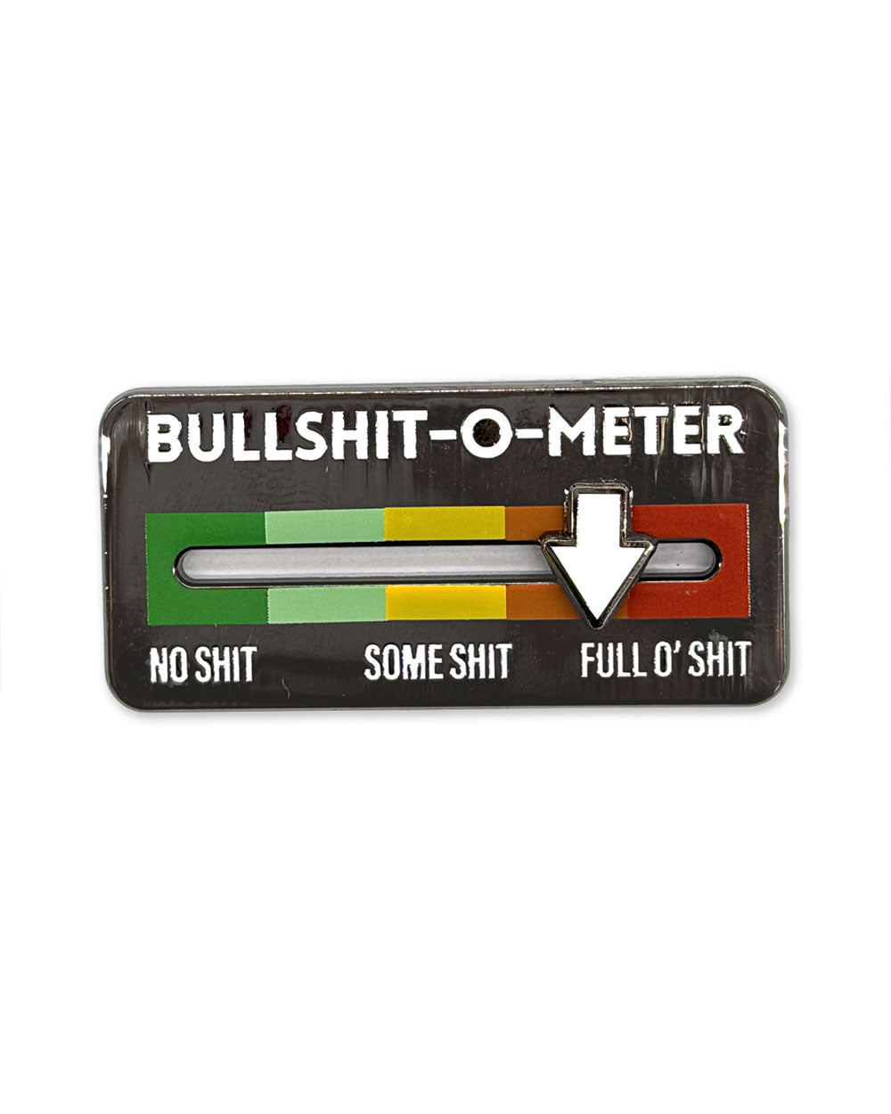 Bullshit-O-Meter Sliding Pin