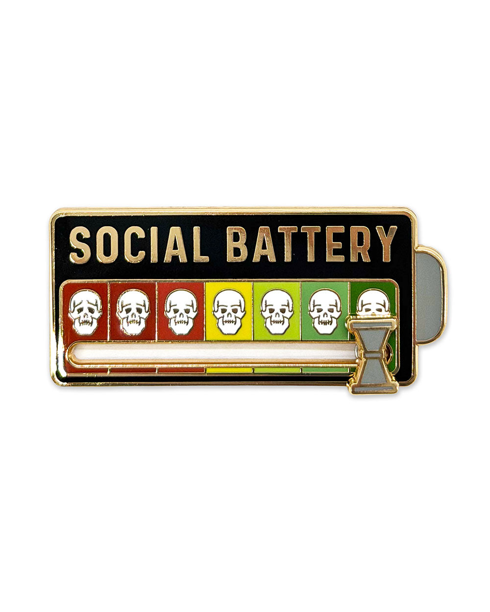 Social Battery Sliding Pin-Mover & Shaker-Strange Ways