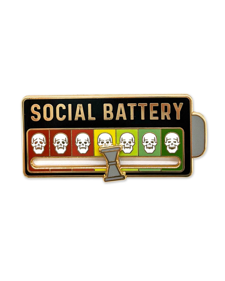 Social Battery Sliding Pin-Mover & Shaker-Strange Ways