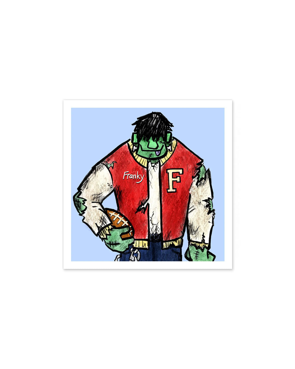 Franky Mini Art Print (5" x 5")