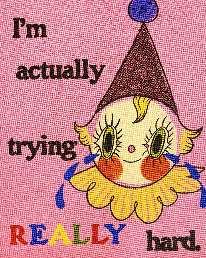 Thanks! Clown Art Print (5" x 7")-Soft Rat Studio-Strange Ways