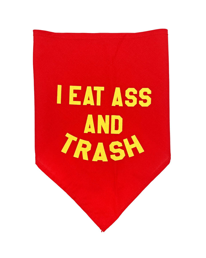 I Eat Ass And Trash Pet Bandana - Small-BOBBYK-Strange Ways