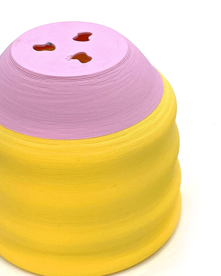 Wiggle Planter Pot - Yellow/Pink-Object Lover-Strange Ways