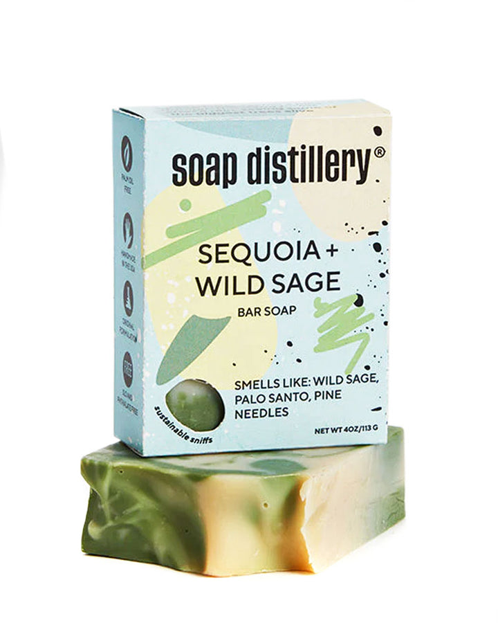 Sequoia + Wild Sage Bar Soap (4oz)-Soap Distillery-Strange Ways