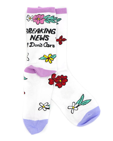 Breaking News: I Don't Care Socks