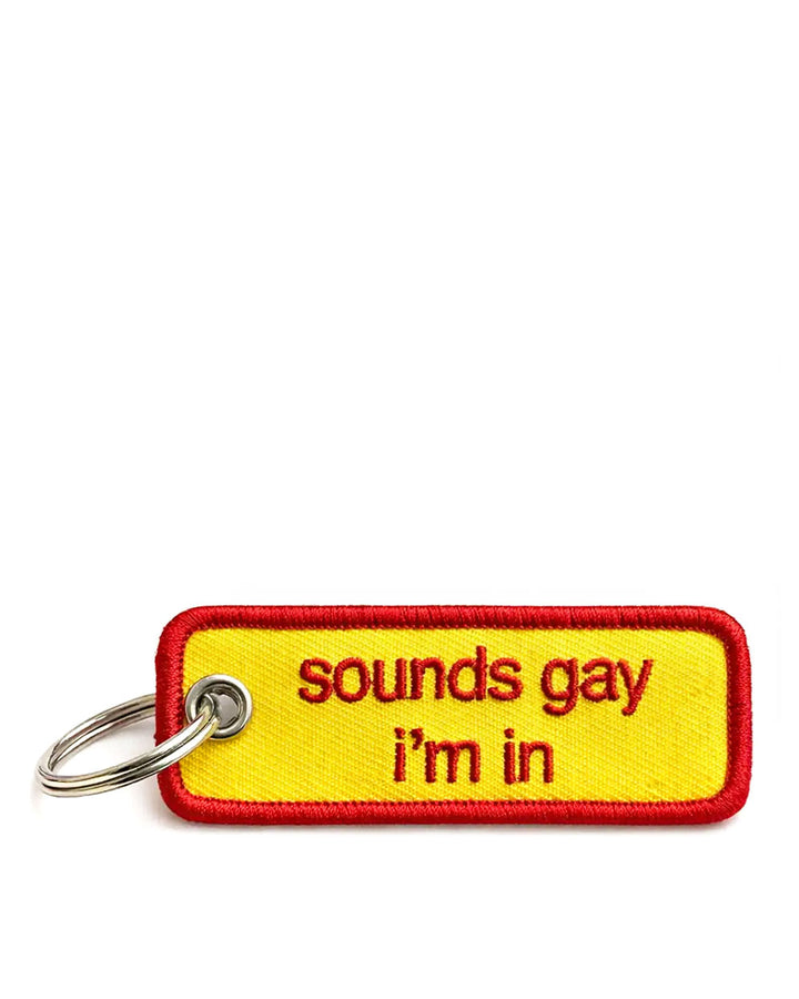 Sounds Gay I'm In Keychain-Unexpected Flair-Strange Ways