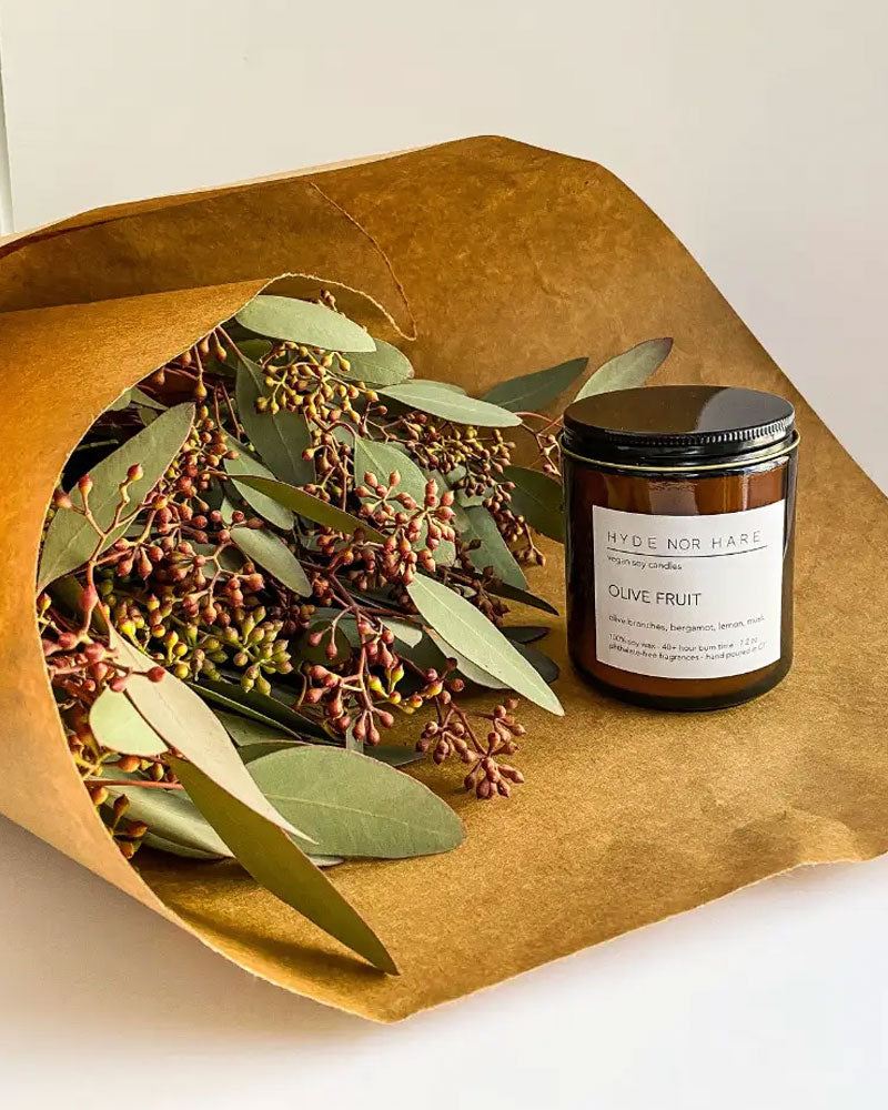 Olive Fruit Soy Candle (7.2oz)-Hyde Nor Hare-Strange Ways