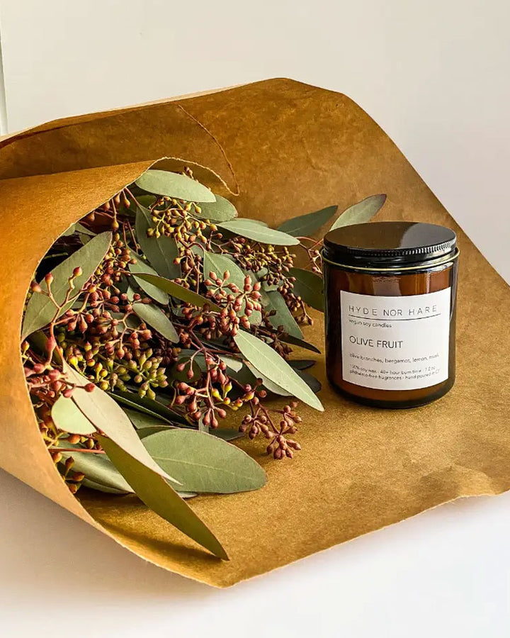 Olive Fruit Soy Candle (7.2oz)-Hyde Nor Hare-Strange Ways