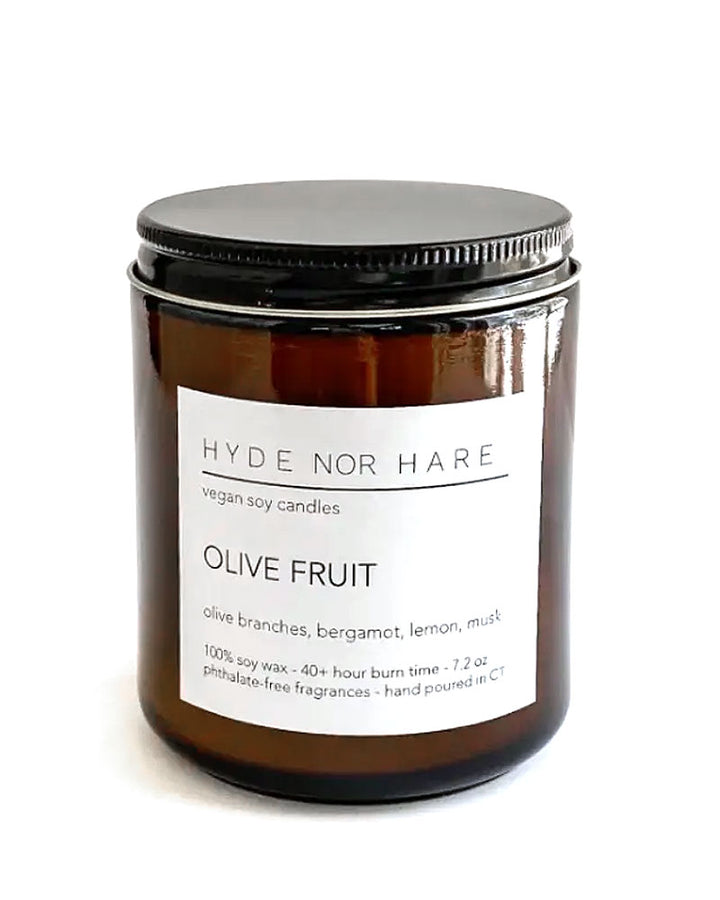 Olive Fruit Soy Candle (7.2oz)-Hyde Nor Hare-Strange Ways