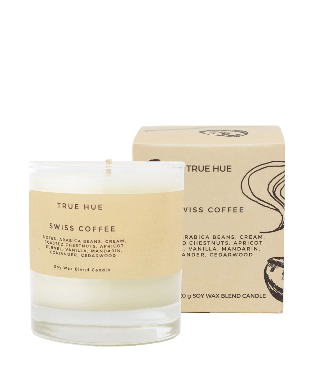 Swiss Coffee Soy Candle (7.75oz)-True Hue-Strange Ways
