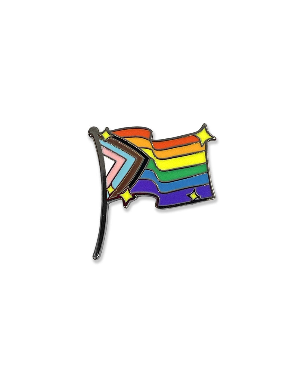 Sparkly Progress Pride Flag Pin-Page's Peaches-Strange Ways