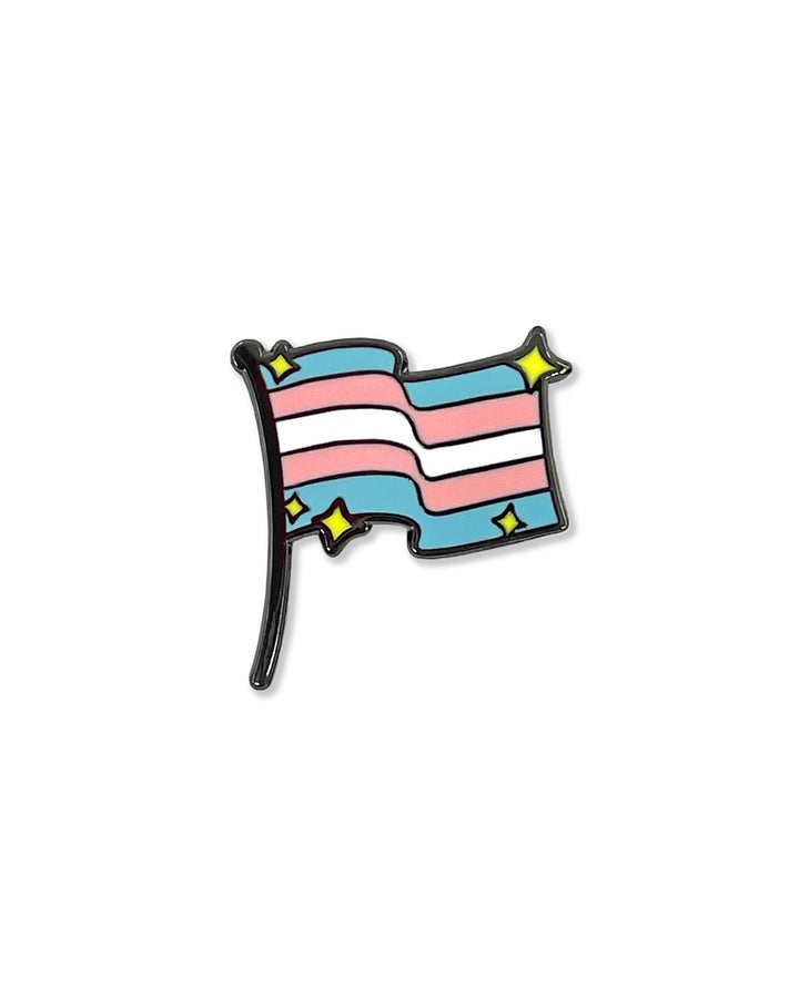 Sparkly Trans Pride Flag Pin-Page's Peaches-Strange Ways