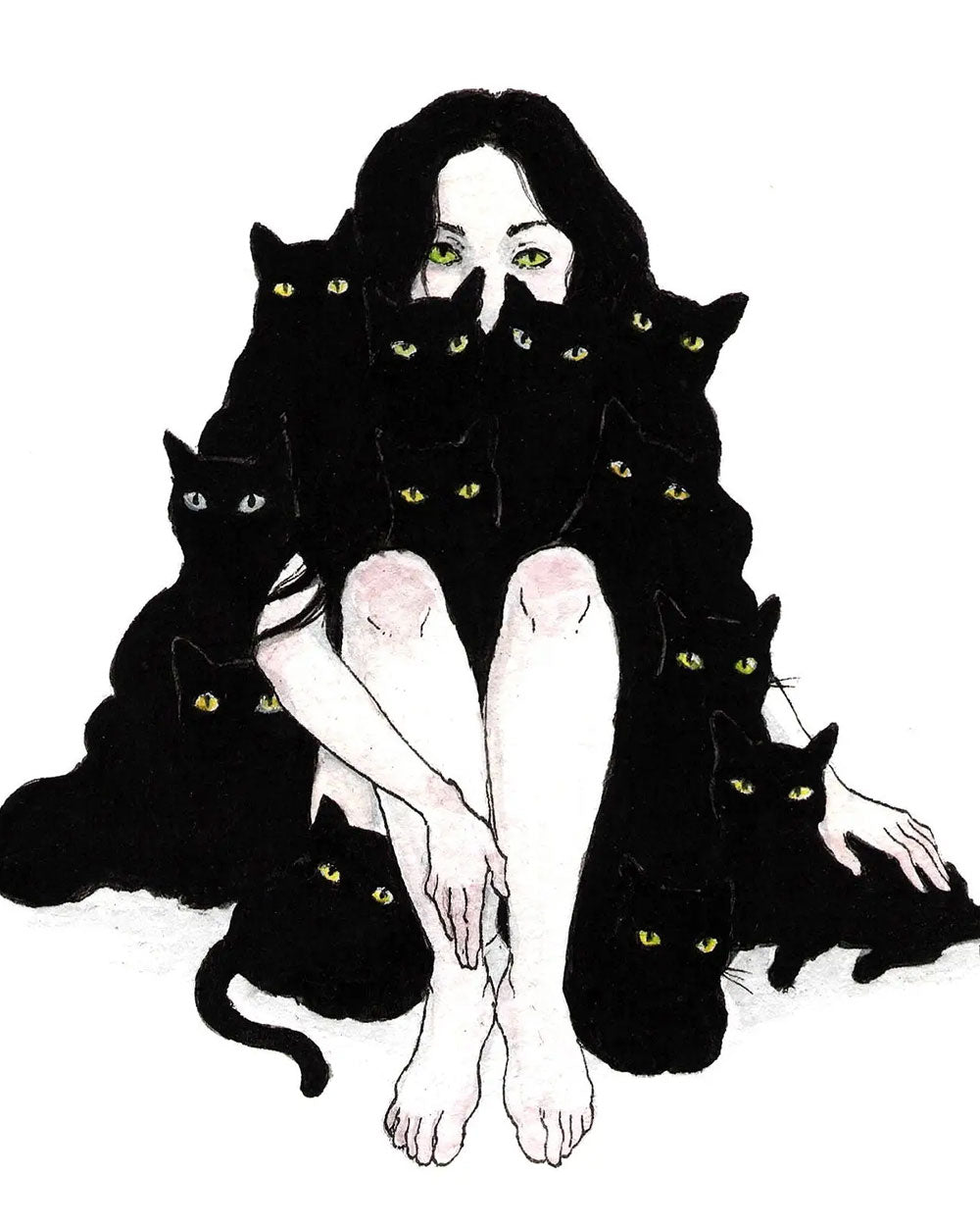 Familiars Art Print (8" x 10")-Stupid Animal Shop-Strange Ways