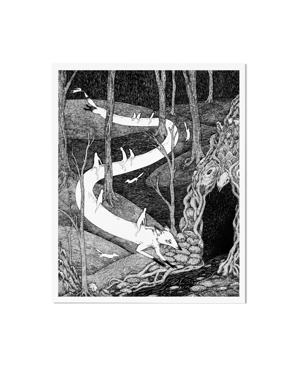 A Guide For Lost Souls Art Print (8" x 10")-Stupid Animal Shop-Strange Ways