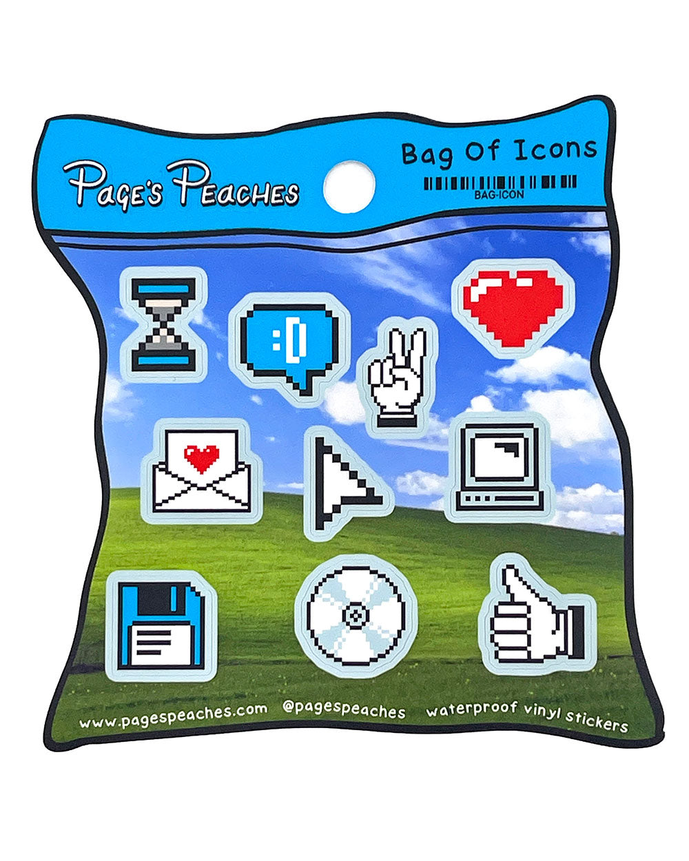 Bag Of Icons Sticker Sheet-Page's Peaches-Strange Ways