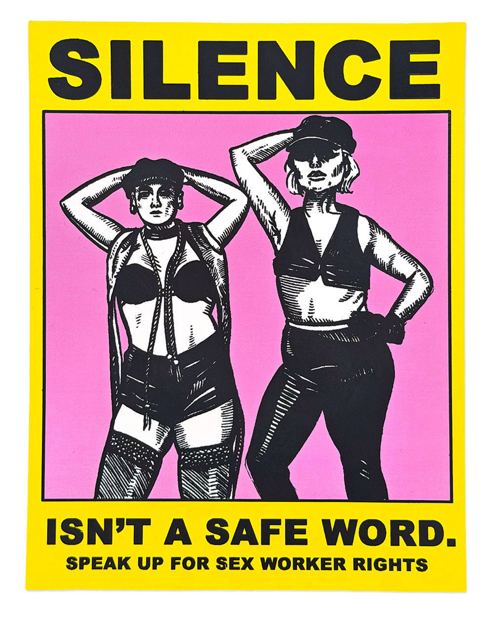 Silence Isn't A Safe Word Large Sticker-Silver Sprocket-Strange Ways