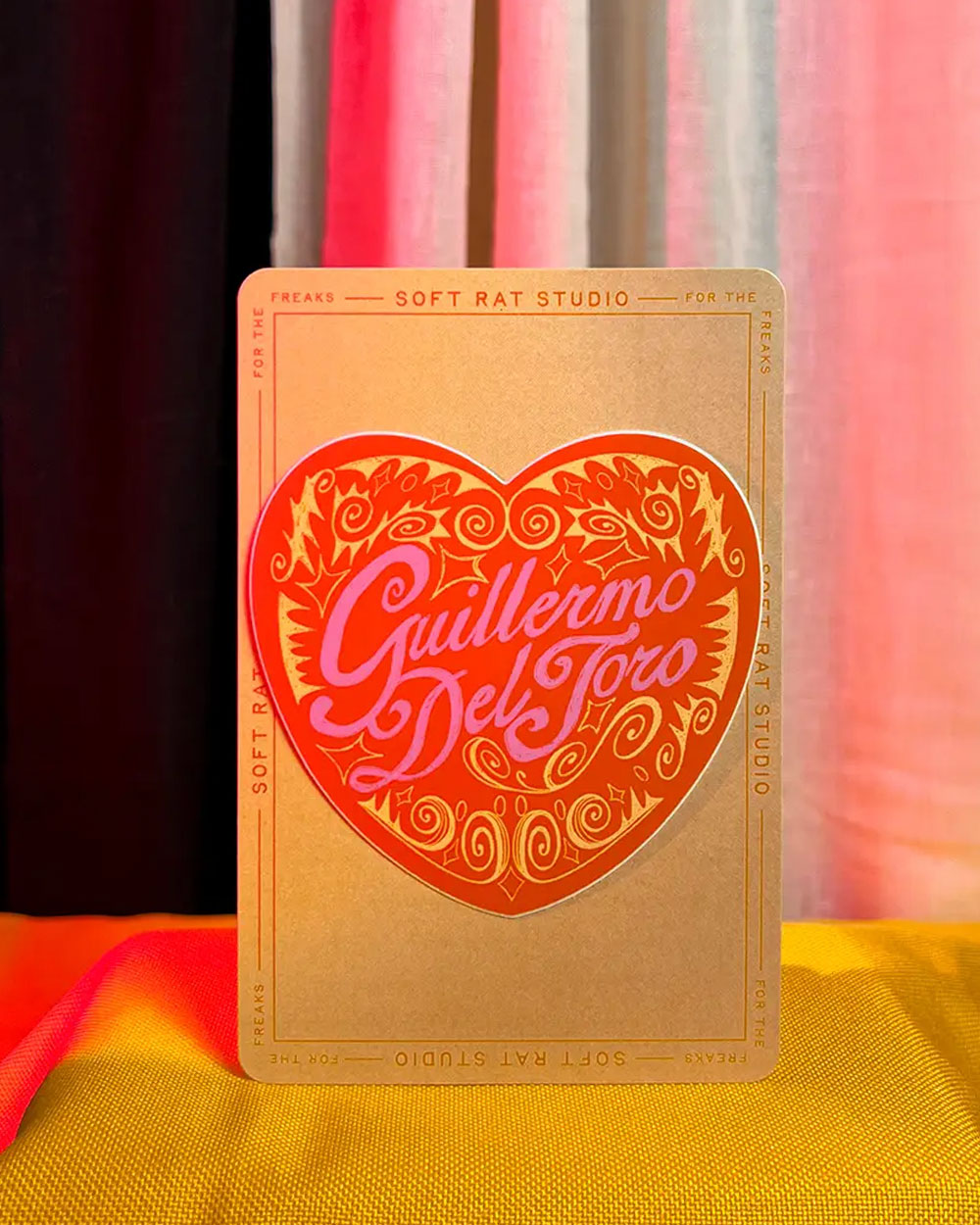 Guillermo Del Toro Heart Large Sticker