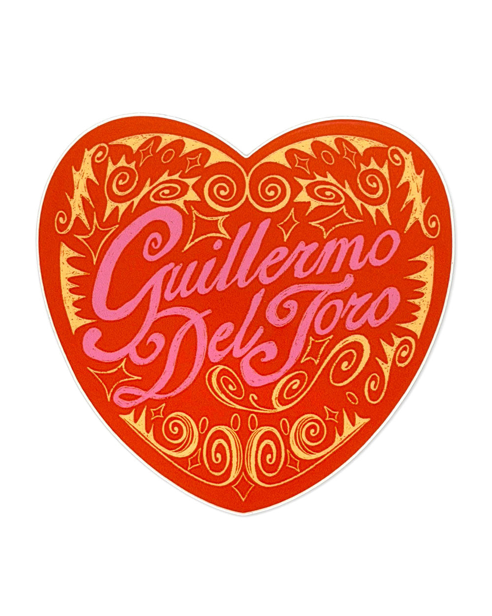 Guillermo Del Toro Heart Large Sticker
