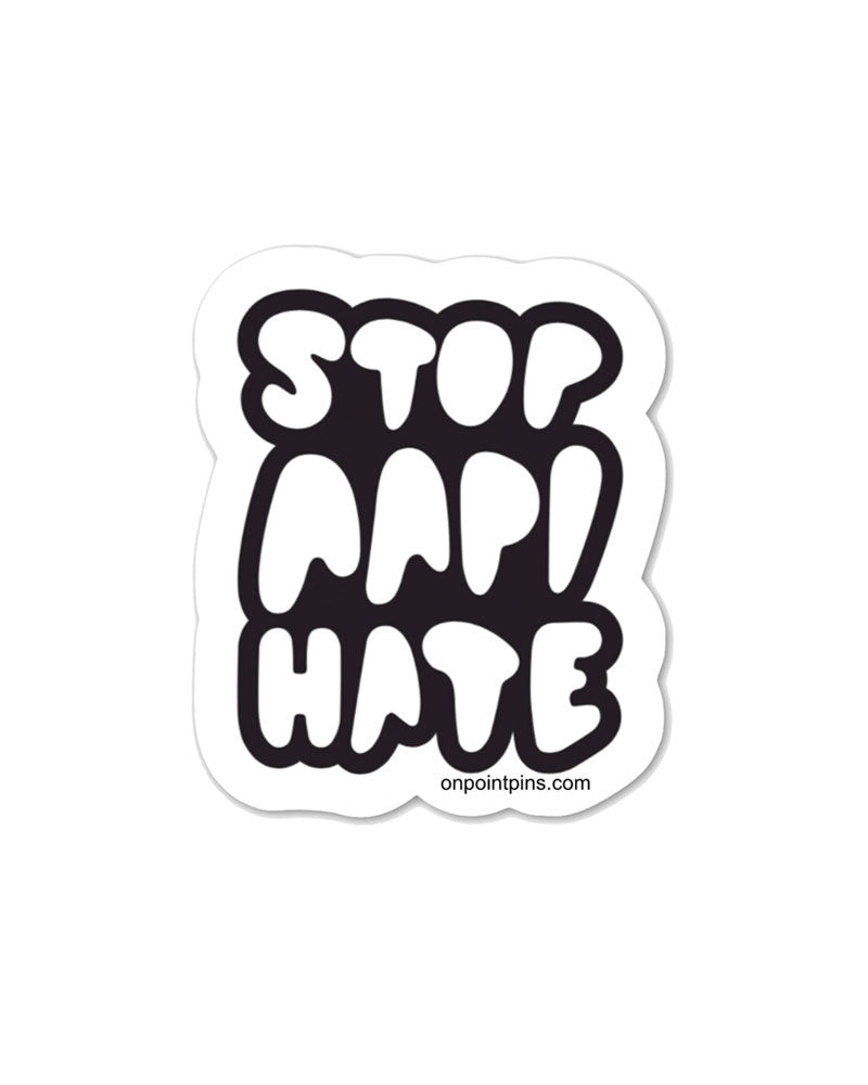 Stop Asian (AAPI) Hate Sticer-On Point Pins-Strange Ways
